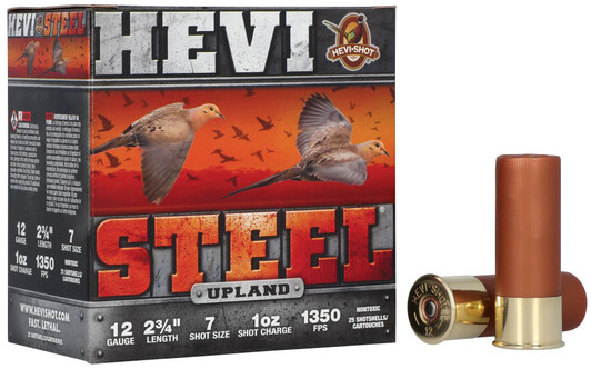 Hevi Stl Uplnd 12ga 2.75" #7 25/250