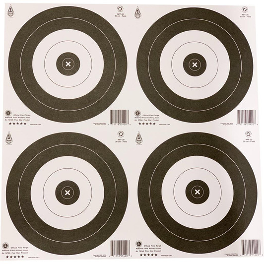 Maple Leaf Press Maple Leaf Target Face Nfaa Field 20 Cm. 25 Pk. 