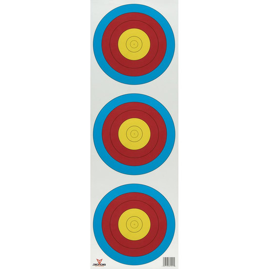  30-06 Paper Targets 3 Spot Vertical 100 Pk. 