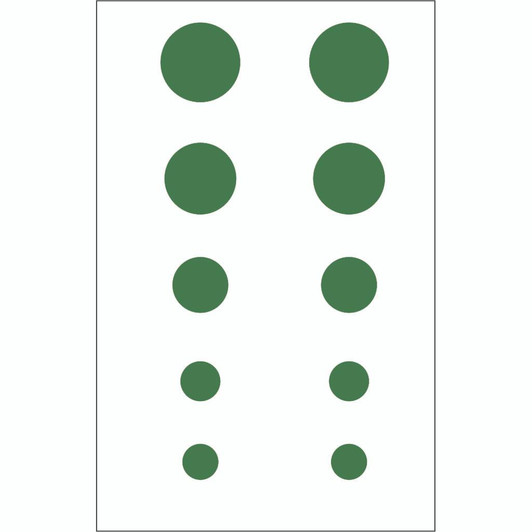  Gunstar Colossal Dots Set Green 