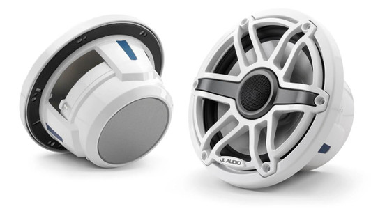  JL Audio M6 7.7in Coaxial Speakers White Sport Grille 