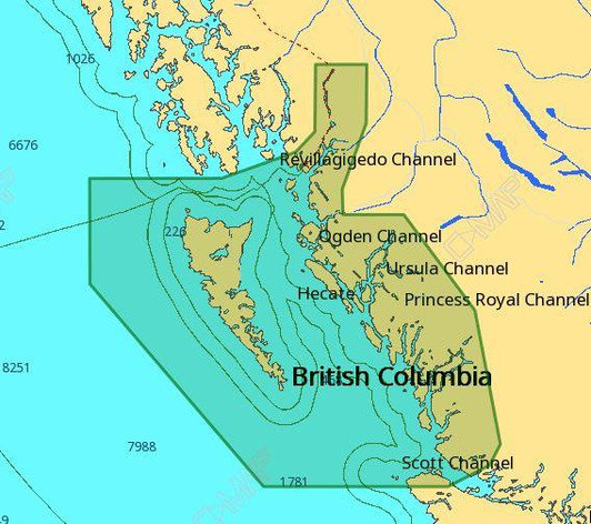 C-Map C-MAP M-NA-D958 4D Local Queen Charlotte - Dixon Ent 