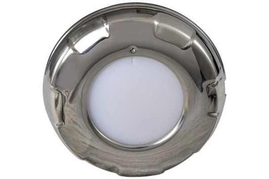  Lumitec Aurora Dome Light White/Blue LED Stainless Steel Finish 