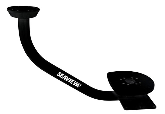  Seaview PMADM3M1BLK Dual Mount Aft Rake Requires Plate Black Finish 