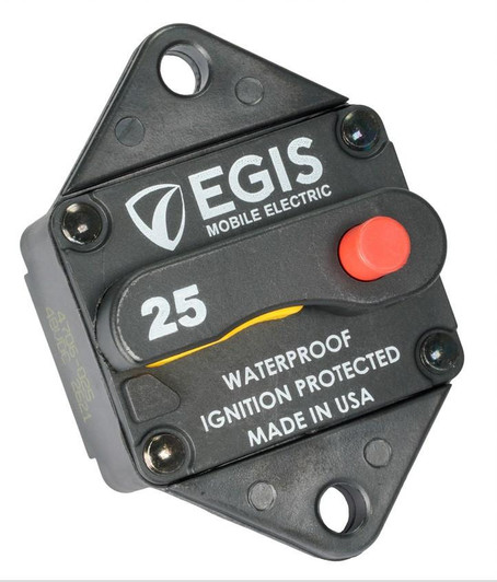 Egis Mobile Electronics EGIS 285-Series 25 Amp Circuit Breaker Panel Mount 