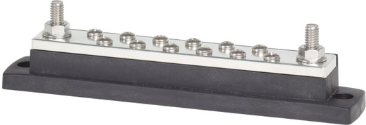 Blue Sea Systems Blue Sea MaxiBus 250A BusBar Two 5/16"-18 Studs and Twelve #10-24 Screws 
