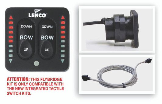 Lenco Marine Lenco LED Flybridge Key Pad With 20' Shielded Harness For Use with 15169-001 