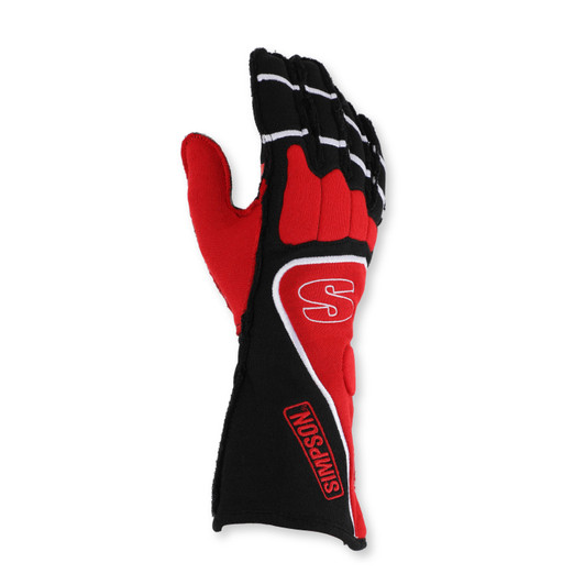 DNA GLOVE- LARGE BLK/RED