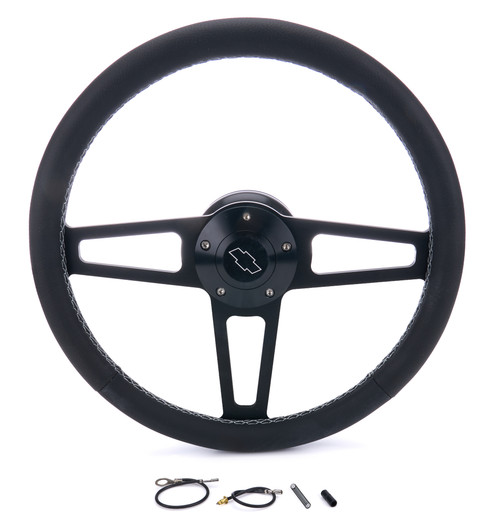 T Series Blk Wheel CHEV Logo/Install Kit