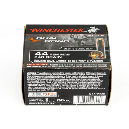 Winchester Ammunition Win Dual Bond 44mag 240gr Hp 20/200 