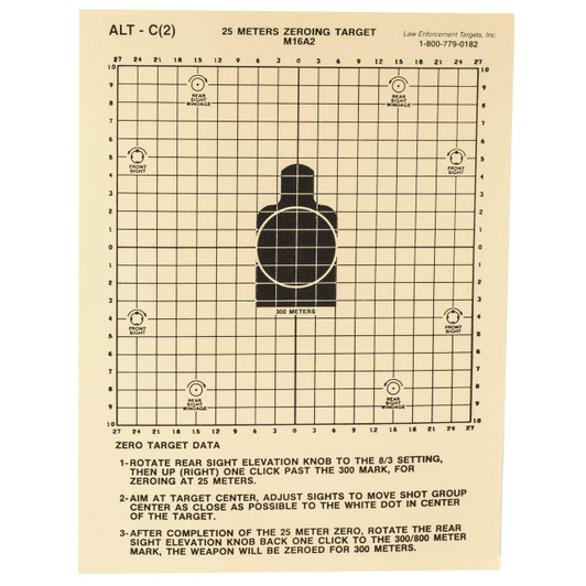 Action Target Action Tgt 25 Meters Dod M16a2 100pk 