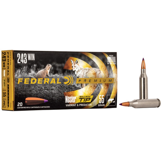 Federal Fed Prm 243win 55gr Nbt 20/200 