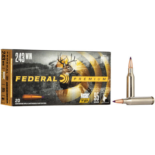 Federal Fed Prm 243win 95gr Nbt 20/200 