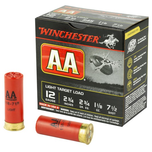 Winchester Ammunition Win Aa Trgt 12ga 2.75" #7.5 25/250