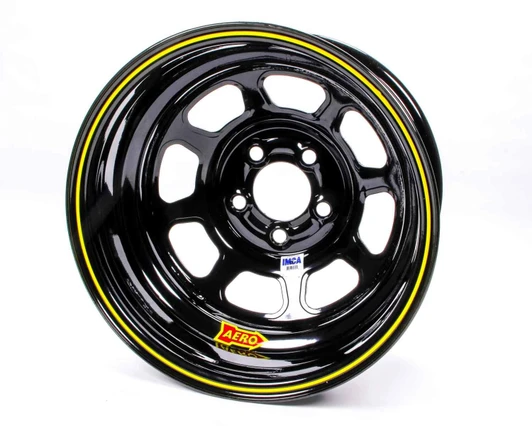 AERO RACE WHEELS 15x8 3in 5.00 Black 