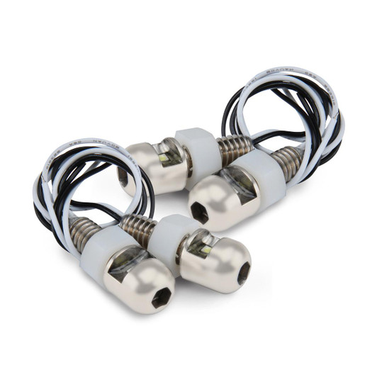 DESIGN ENGINEERING Lite'n Boltz License Plate Bolts Pair White 
