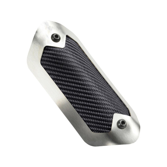 DESIGN ENGINEERING Flexible Heat Shield 3.5 in x 6.5in Brushed/Onyx 