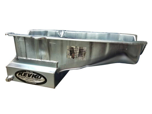 KEVKO OIL PANS & COMPONENTS SBC Oil Pan 6qt Street/ Strip RH Dipstick 80-85 