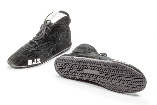 RJS SAFETY Redline Shoe Mid-Top Black Size 13 SFI-5 