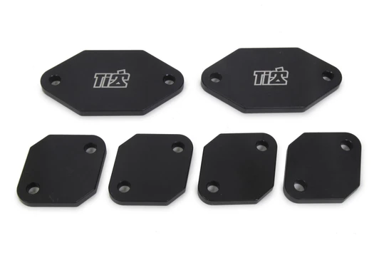 Ti22 PERFORMANCE Exhaust Port Blockoffs Aluminum Standard Port 