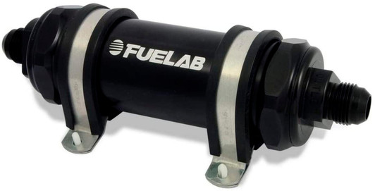 FUELAB FUEL SYSTEMS Fuel Filter In-Line 5in 6 Micron Fibgerglas 10AN 
