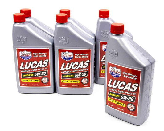Lucas Oil Synthetic 5w20 Oil 6x1 Qt 