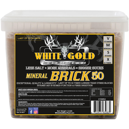 White Gold Mineral Brick 50 12 Lbs