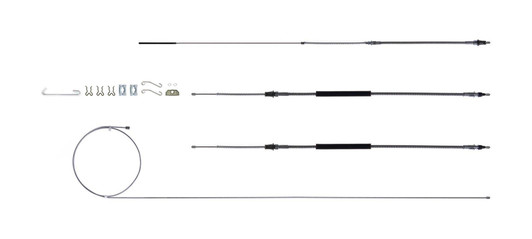 RIGHT STUFF DETAILING 68-72 Chevelle Brake Cable Set w/Hardware 