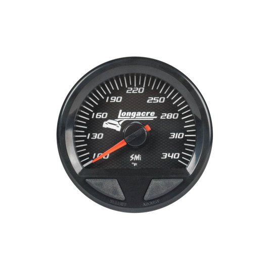 LONGACRE Waterproof SMI Oil Temp Gauge 100-340f 