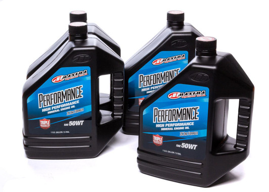 MAXIMA RACING OILS 50w Petroleum Oil Case 4 x 1 Gallon 