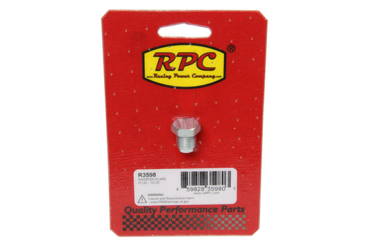 RACING POWER CO-PACKAGED Inverted Flare Plug - 1/ 2-20 