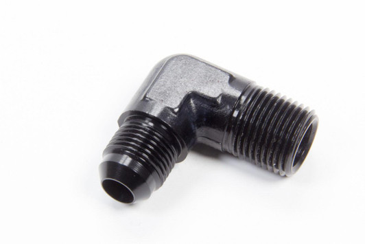 AEROQUIP 90 Deg Alum #8 Flare 1/2 in Black 