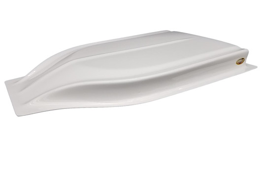 DOMINATOR RACE PRODUCTS Hood Scoop Stalker 2.5in Street Stock White 