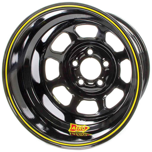 AERO RACE WHEELS 15x10 2in. 5.00 Black 