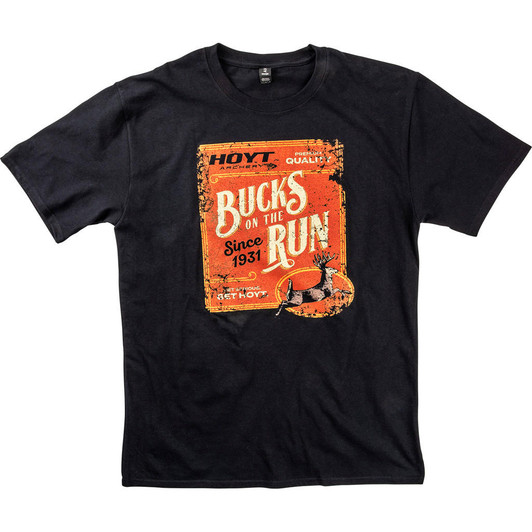  Hoyt Bucks On The Run Tee Black Medium 