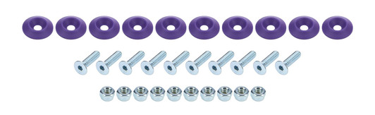 ALLSTAR PERFORMANCE Countersunk Bolt Kit Purple 10pk 
