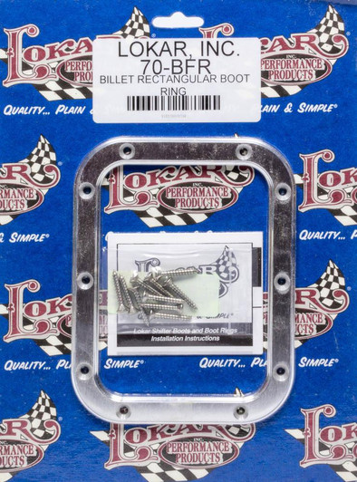 LOKAR Billet Rectangular Shift Boot Ring 6.75 In X 5.25 