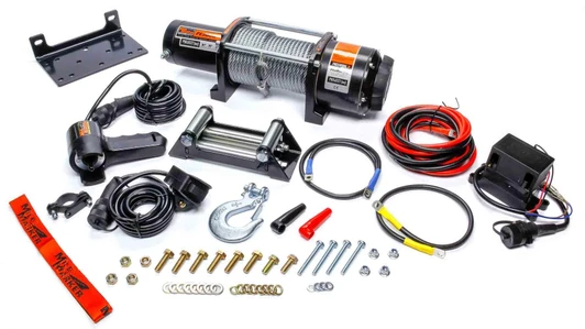 MILE MARKER 5000lb Winch w/Roller Fairlead & 12ft Remote 