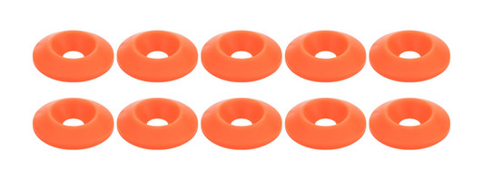 ALLSTAR PERFORMANCE Countersunk Washer Fluorescent Orange 10pk 