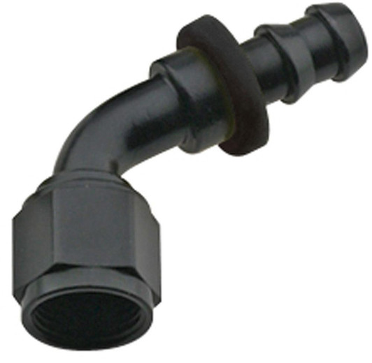 FRAGOLA Hose Fitting #16 60 Deg Push Lock Black 