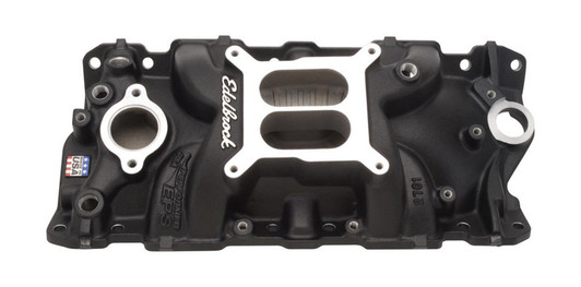 EDELBROCK SBC Performer EPS Manifold - Black 