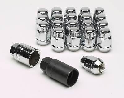 GORILLA Lug Nut and Lock System 1/2in Acorn Bulge Chrome 