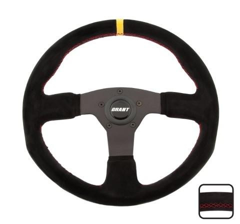 GRANT Suede Series Steering Wh eel 13.75 Dia. 1in Dish 