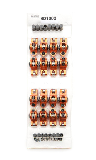 SHARP ROCKERS SBC Roller Rocker Arm Set 1.6 Ratio 3/8 Stud 