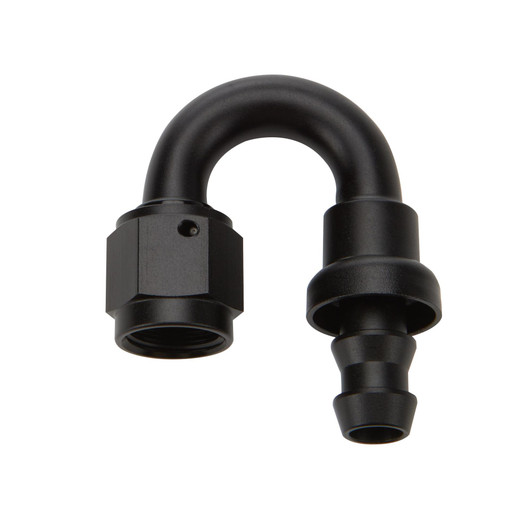 ALLSTAR PERFORMANCE Pushlock Hose End Black 180 Deg Elbow -10 