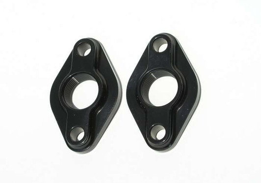 MEZIERE BBC Water Pump Port Adapters - Black (2pk) 