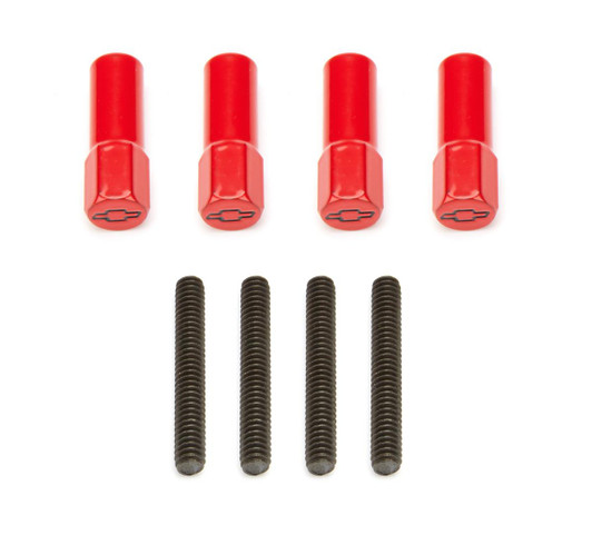 PROFORM Mini Valve Cover Nuts Red Bowtie Emblem 