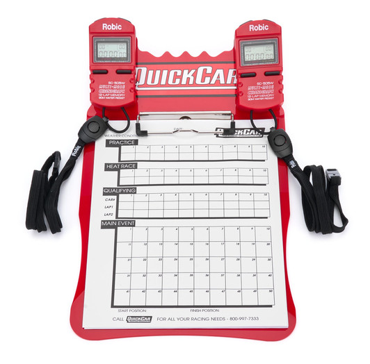 QUICKCAR RACING PRODUCTS Clipboard Timing System Red 