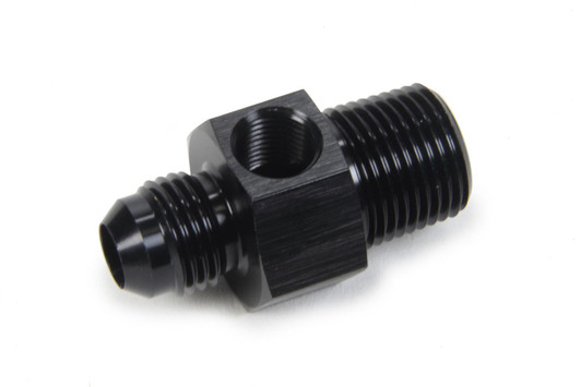 TRIPLE X RACE COMPONENTS Gauge Adapter #6 Male x 3/8 NPT x 1/8 