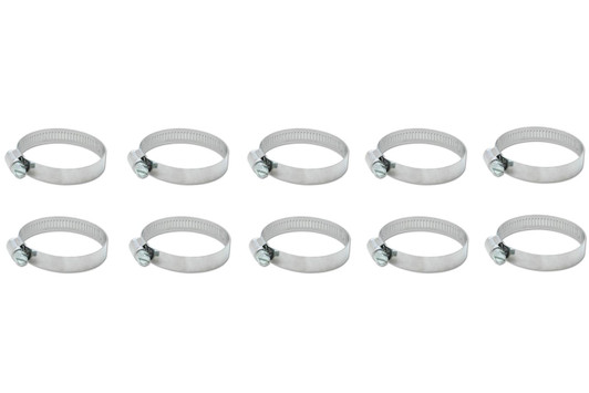 VIBRANT PERFORMANCE S.S. Worm Gear Clamps 4.56in to 5.51in 10 Pack 